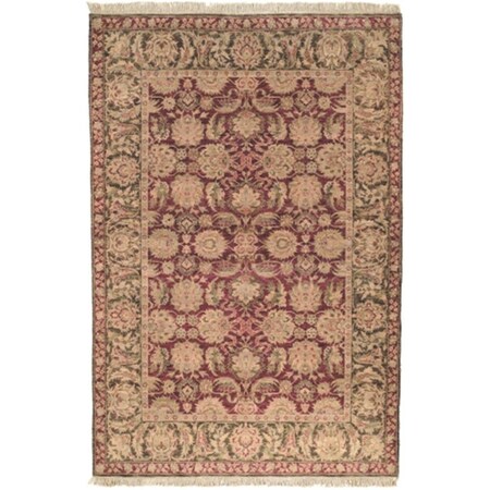 Safavieh Old World 6 ft. x 9 ft. Hand Knotted Medium Rectangle Rug - Burgundy-Green OW115A-6